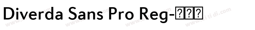 Diverda Sans Pro Reg字体转换 Diverda Sans Pro Reg字体转换